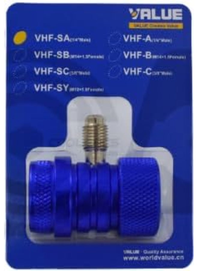 فاليو وصلة شحن غاز منخفضة الضغط VALUE VHF-SA-L، مناسبة لمبرّد R134a - Image 2